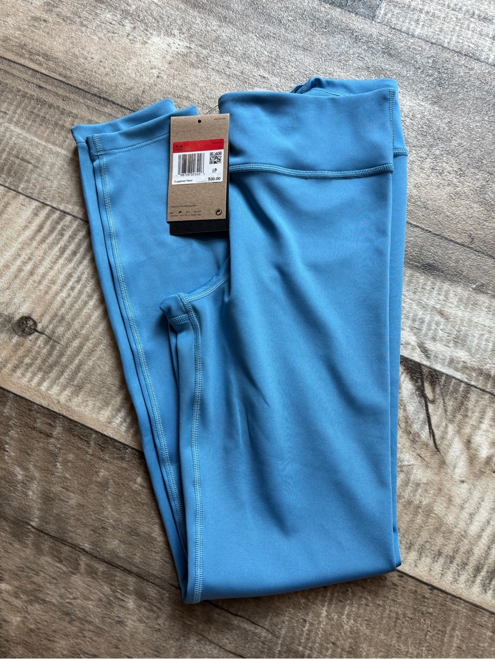 Nike Light Blue Kids Training Leggings